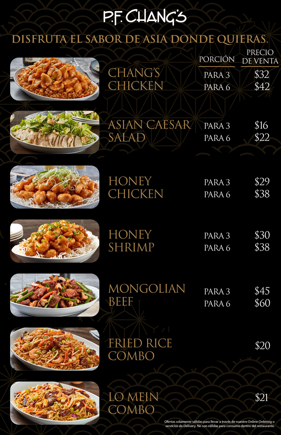 Pf Chang Menu With Pictures dusktips